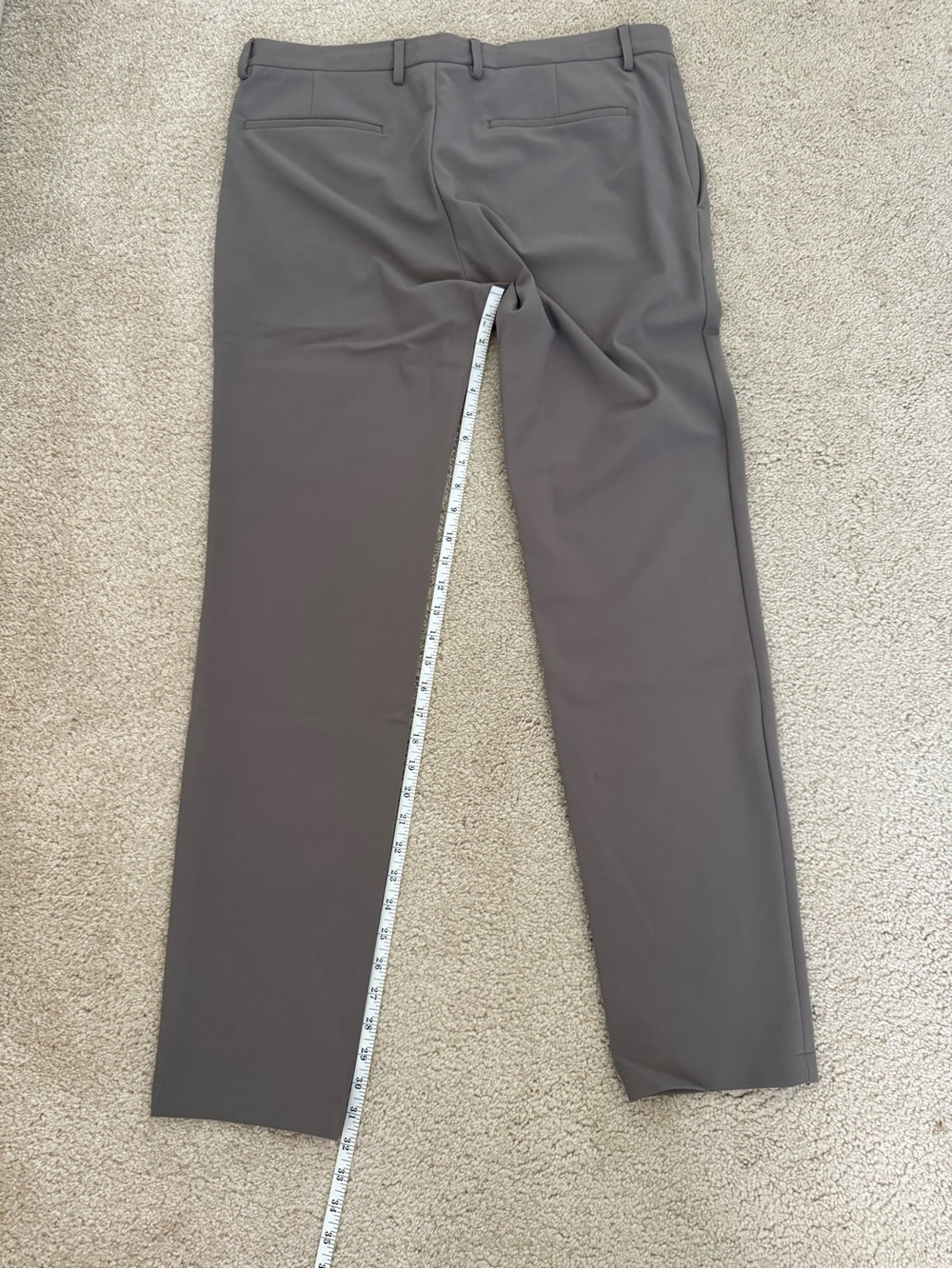 Theory Men's Taupe Dress Pants - Picture 4 of 4